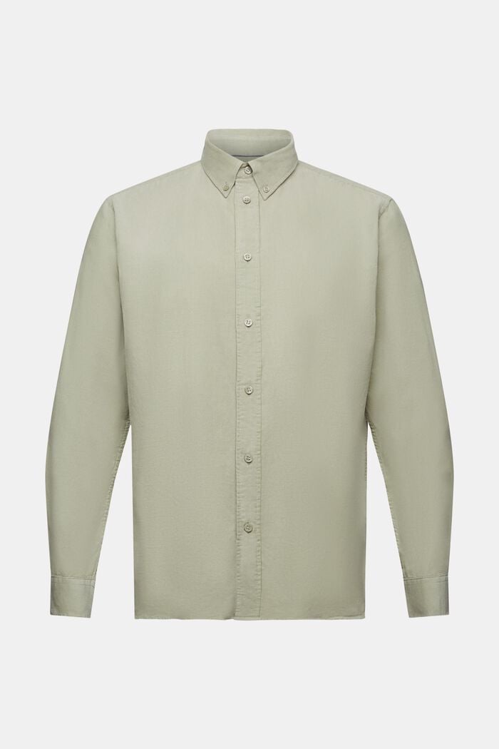 Camisa de pana en 100% algodón, DUSTY GREEN, detail image number 6