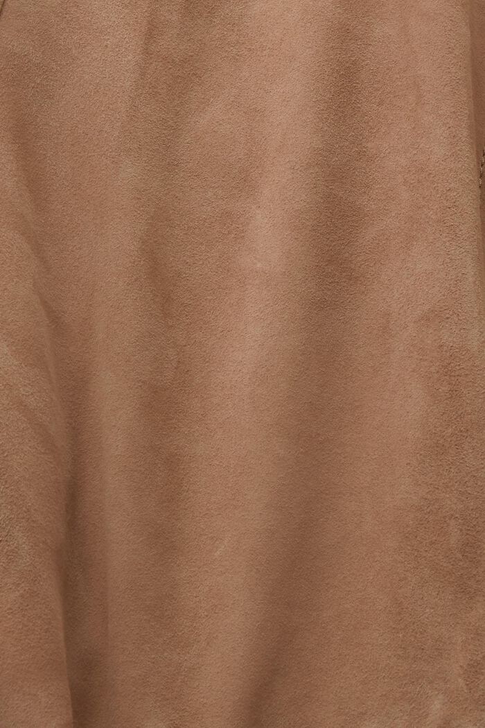 Chaqueta de piel de ante, TAUPE, detail image number 4