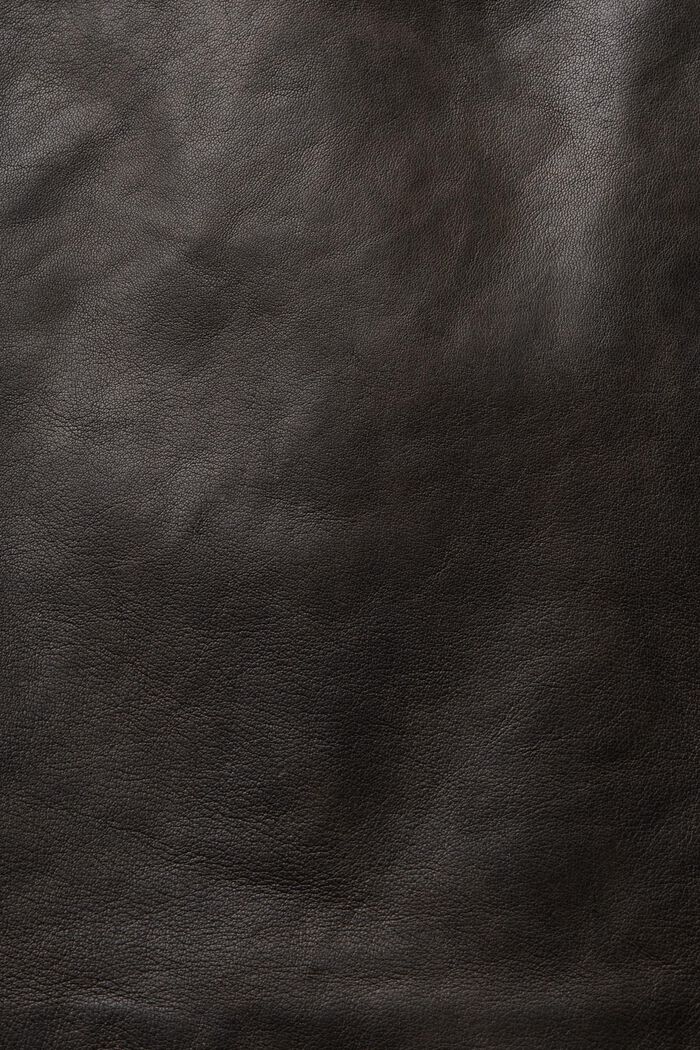 Chaleco motero de piel, BLACK, detail image number 5