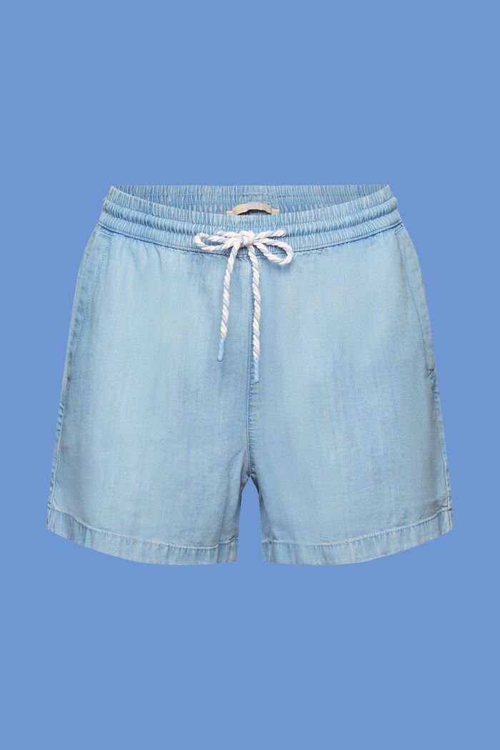 Pantalones cortos vaqueros, TENCEL™, BLUE BLEACHED, detail image number 6