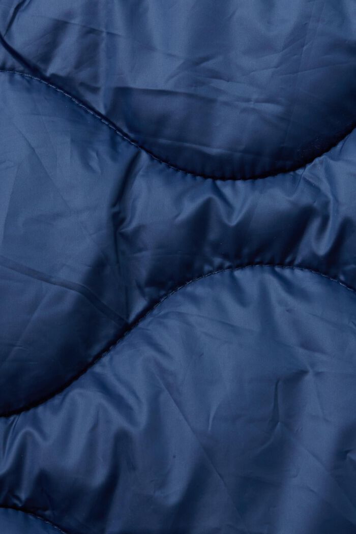 Reciclado: chaleco acolchado largo, GREY BLUE, detail image number 6