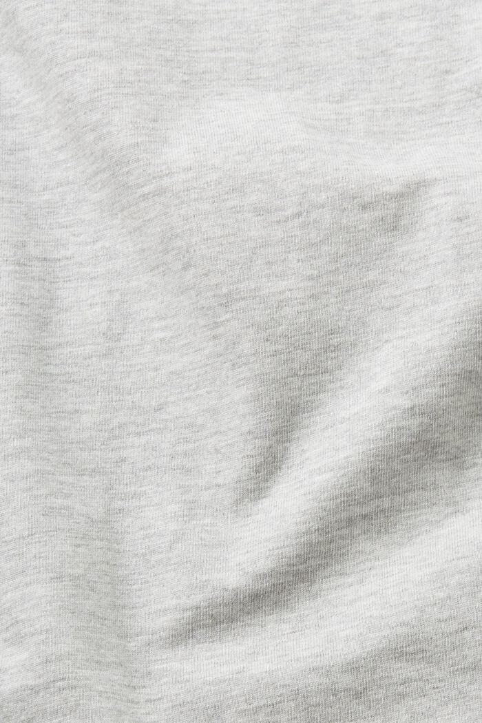 Camiseta en mezcla de algodón, LENZING™ ECOVERO™, LIGHT GREY, detail image number 6