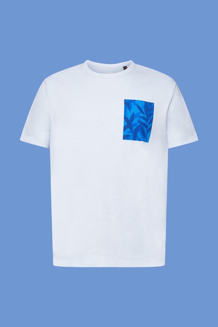 Camiseta de tejido jersey con estampado, 100% algodón, PASTEL BLUE, detail image number 6