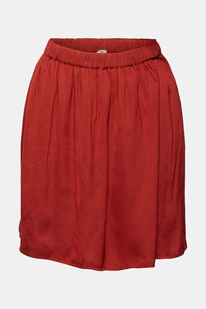Minifalda con cintura elástica, TERRACOTTA, detail image number 7