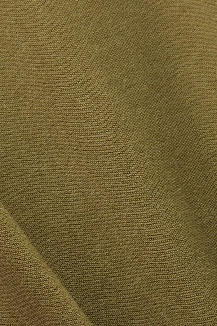 Camiseta de tejido jersey teñido, 100 % algodón, OLIVE, detail image number 4