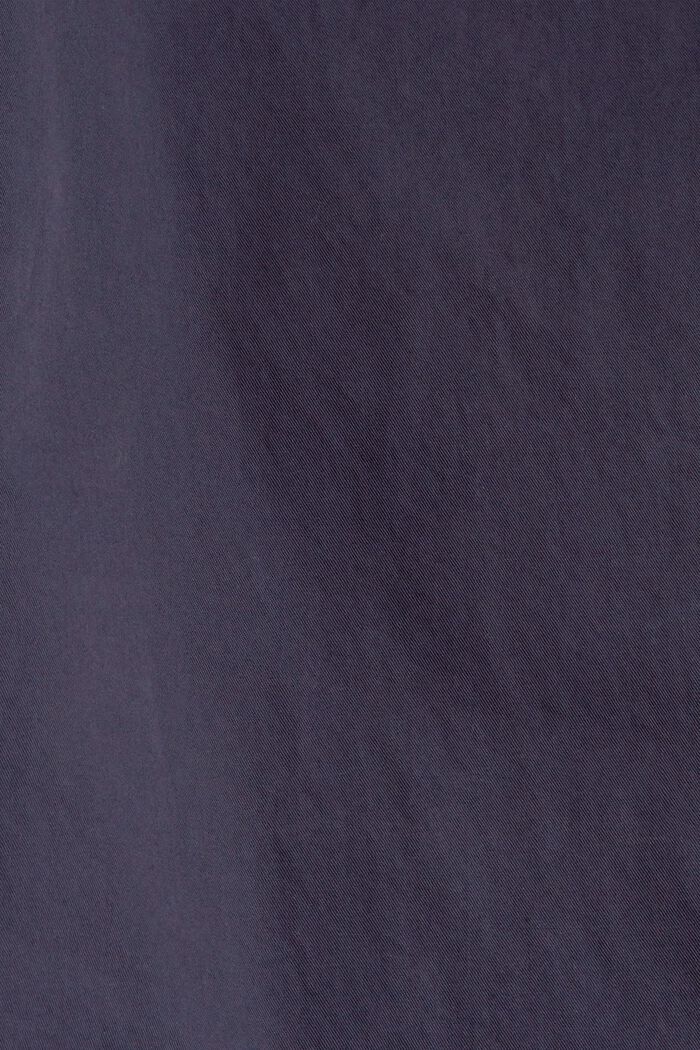 Pantalón tobillero con cintura elástica, 100% algodón, NAVY, detail image number 4