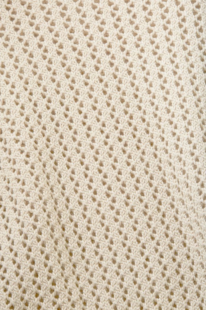 Jersey con textura en algodón ecológico, LIGHT TAUPE, detail image number 4