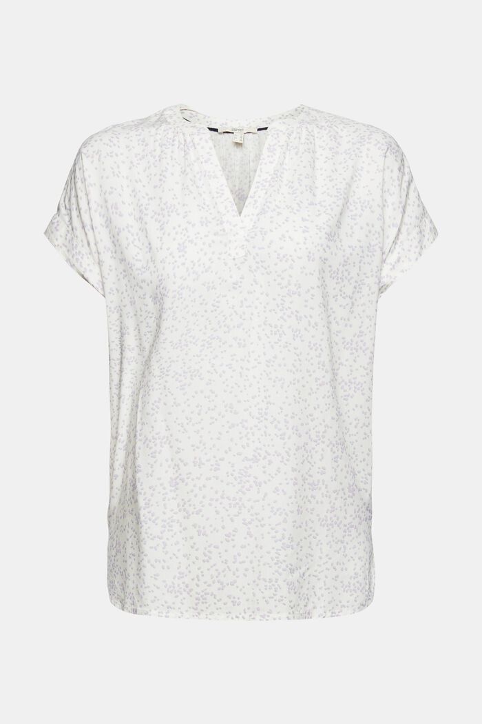 Blusa con estampado, LENZING™ ECOVERO™, NEW OFF WHITE, detail image number 7