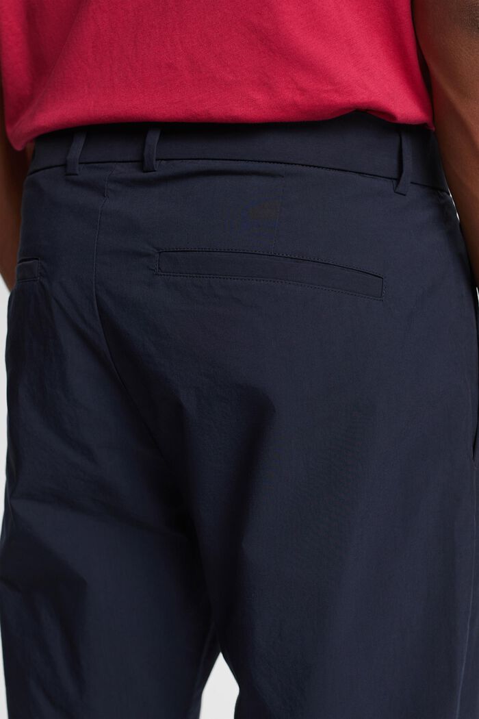 Pantalones chinos ligeros, mezcla de algodón, NAVY, detail image number 4