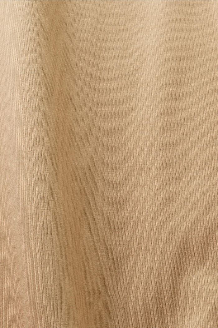 Camiseta unisex estampada de algodón Pima, BEIGE, detail image number 5