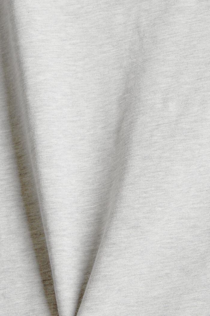 Camiseta confeccionada en algodón ecológico con estampado, MEDIUM GREY, detail image number 4