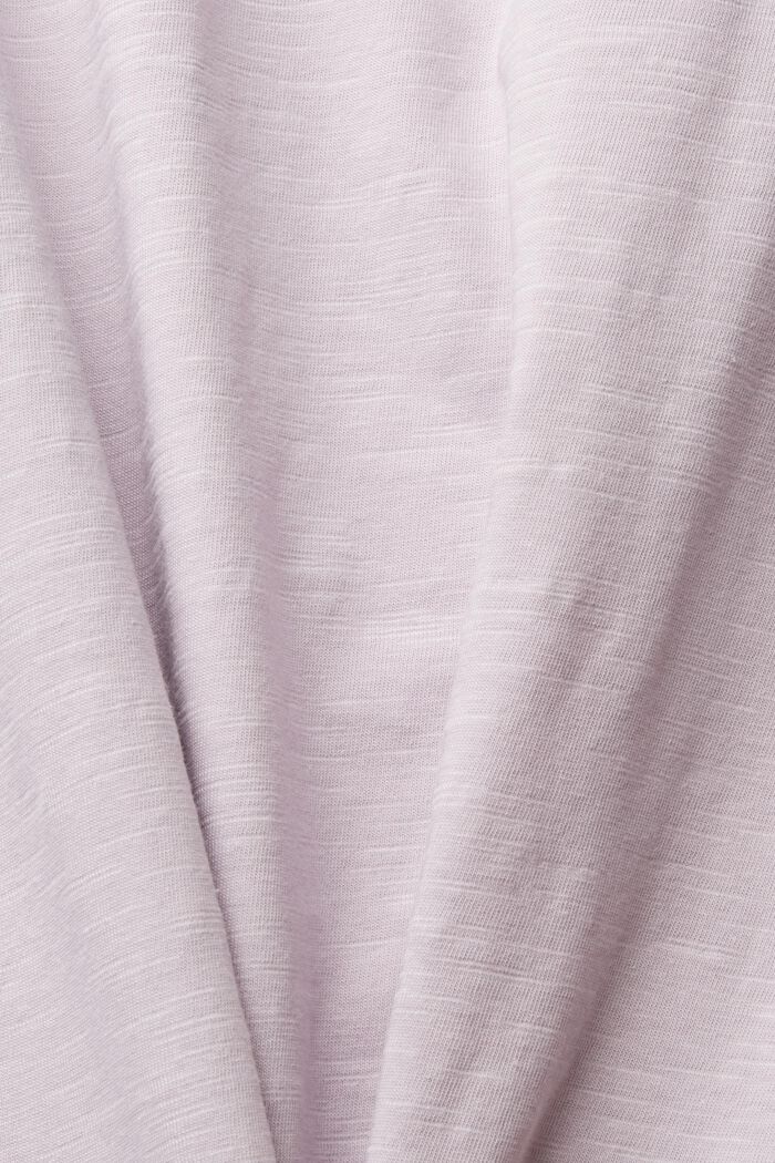 Camiseta de algodón con mangas largas, LAVENDER, detail image number 1