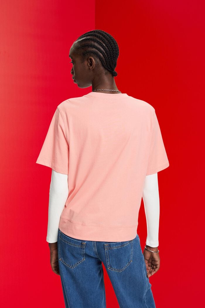 Camiseta de algodón, PINK, detail image number 3