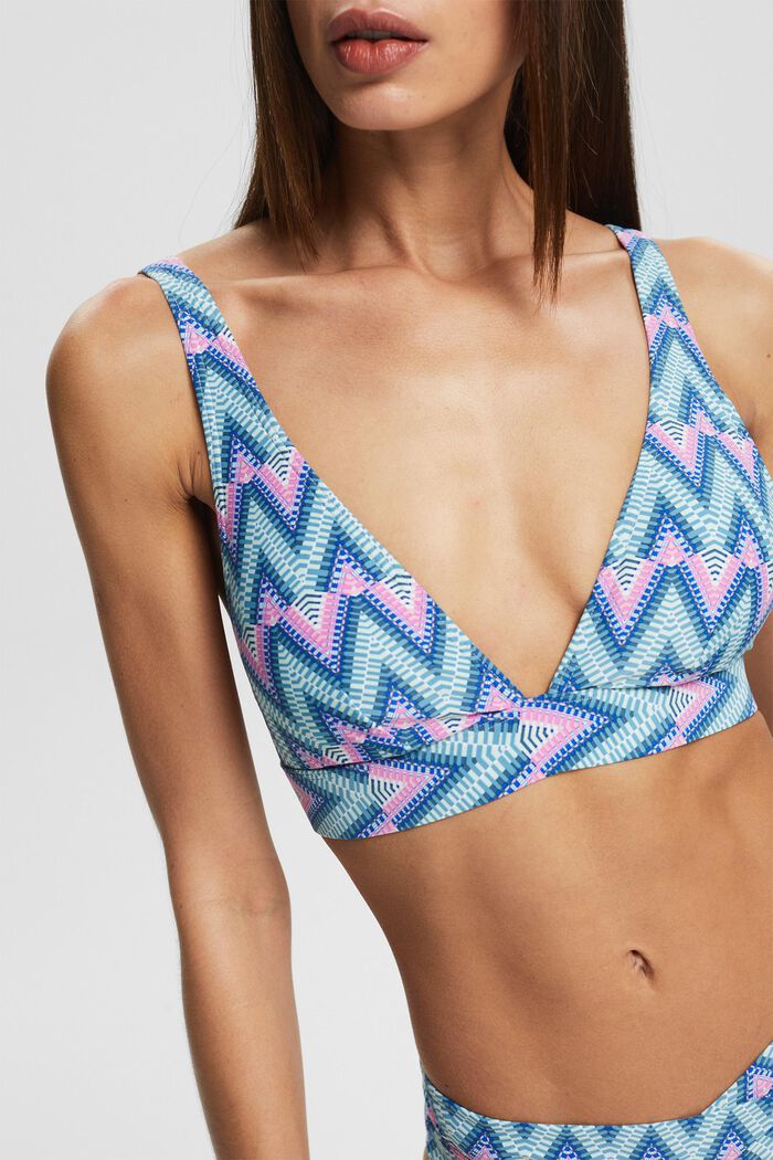 Reciclado: top de bikini con tirantes multiposición, BRIGHT BLUE, detail image number 2
