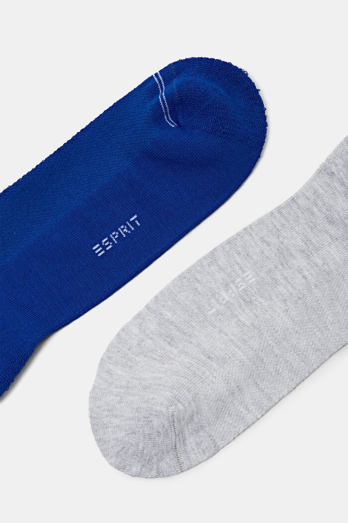 Pack de 3 pares de calcetines para deportivas con textura de malla, BLACK/BLUE, detail image number 1