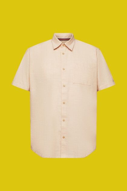 Camisa de algodón con cuello abotonado