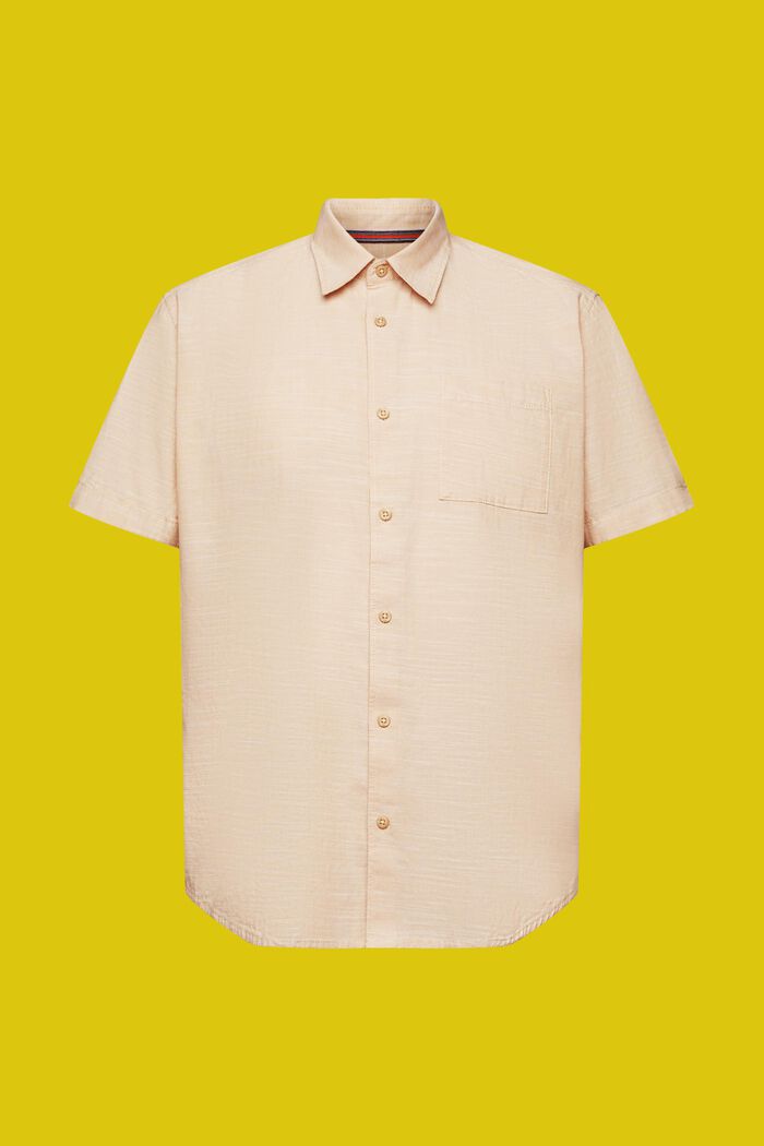 Camisa de algodón con cuello abotonado, SAND, detail image number 5