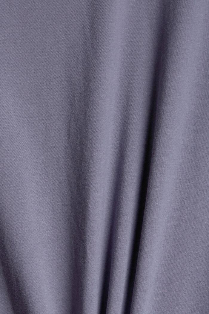 Parte superior de pijama en algodón ecológico, GREY BLUE, detail image number 4