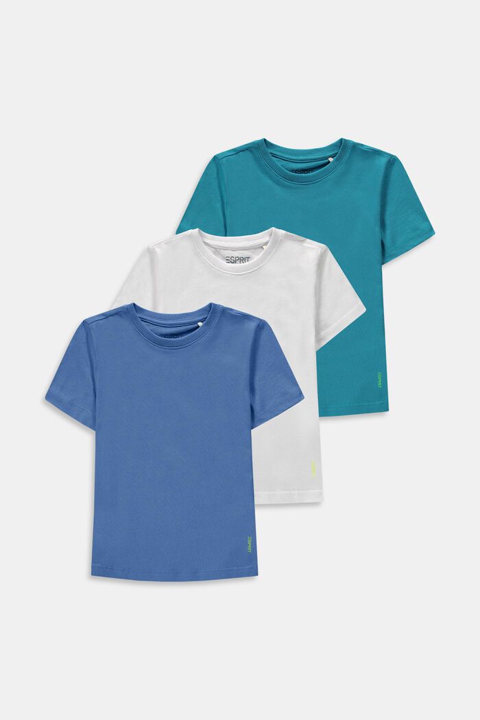 Pack de 3 camisetas de algodón, LIGHT BLUE, detail image number 0