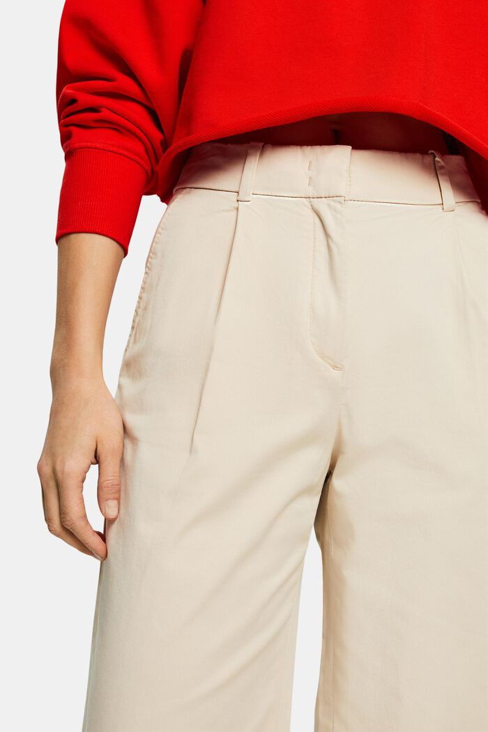 Pantalón chino de pernera amplia, CREAM BEIGE, detail image number 2