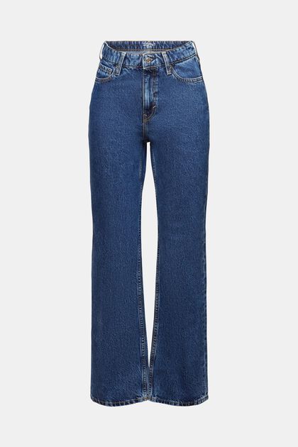 Jeans high-rise straight fit de estilo retro