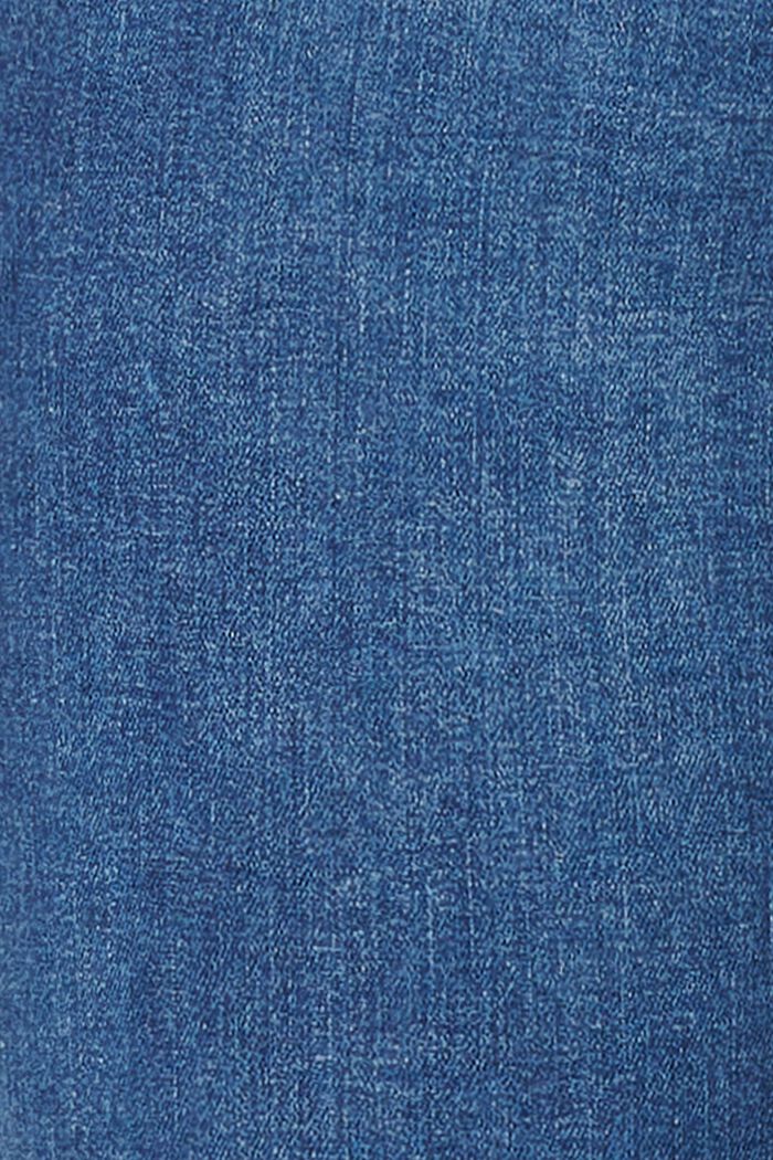 Vaqueros con cintura sobrepuesta, algodón ecológico, BLUE MEDIUM WASHED, detail image number 3