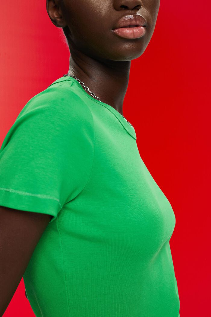 Camiseta de algodón, GREEN, detail image number 2