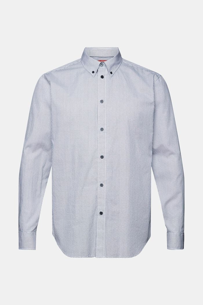 Camisa en popelina de algodón, NAVY, detail image number 5