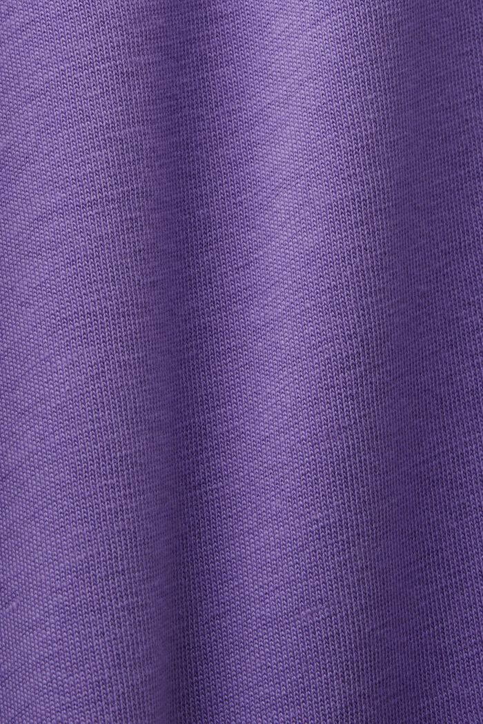 CURVY Camiseta de algodón con estampado frontal, PURPLE, detail image number 1