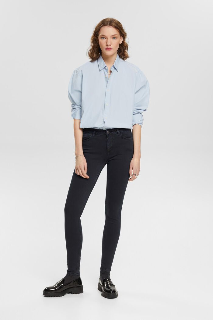 Jeans mid-rise skinny fit, BLACK, detail image number 4