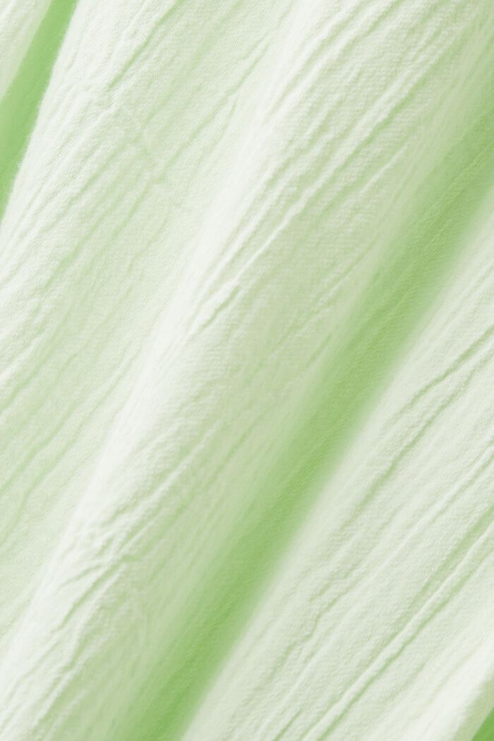 Blusa de algodón con textura, CITRUS GREEN, detail image number 6