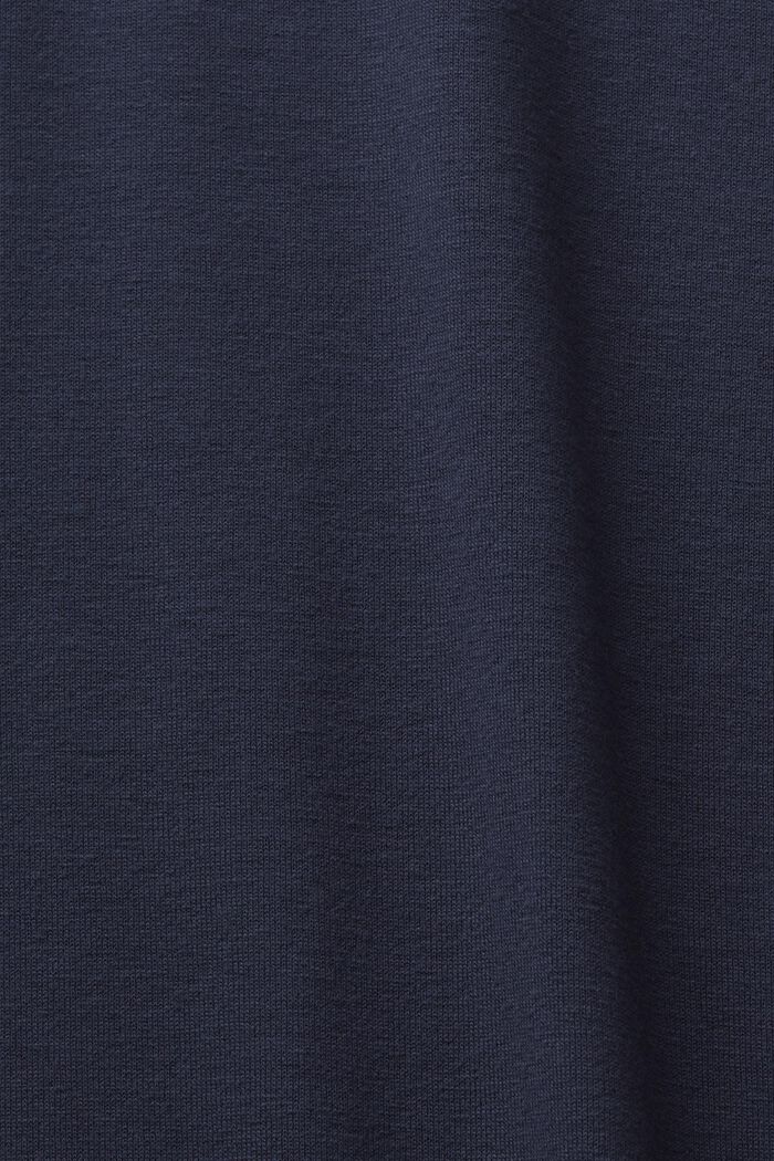 Camiseta de manga larga con borde ondulado, NAVY, detail image number 5