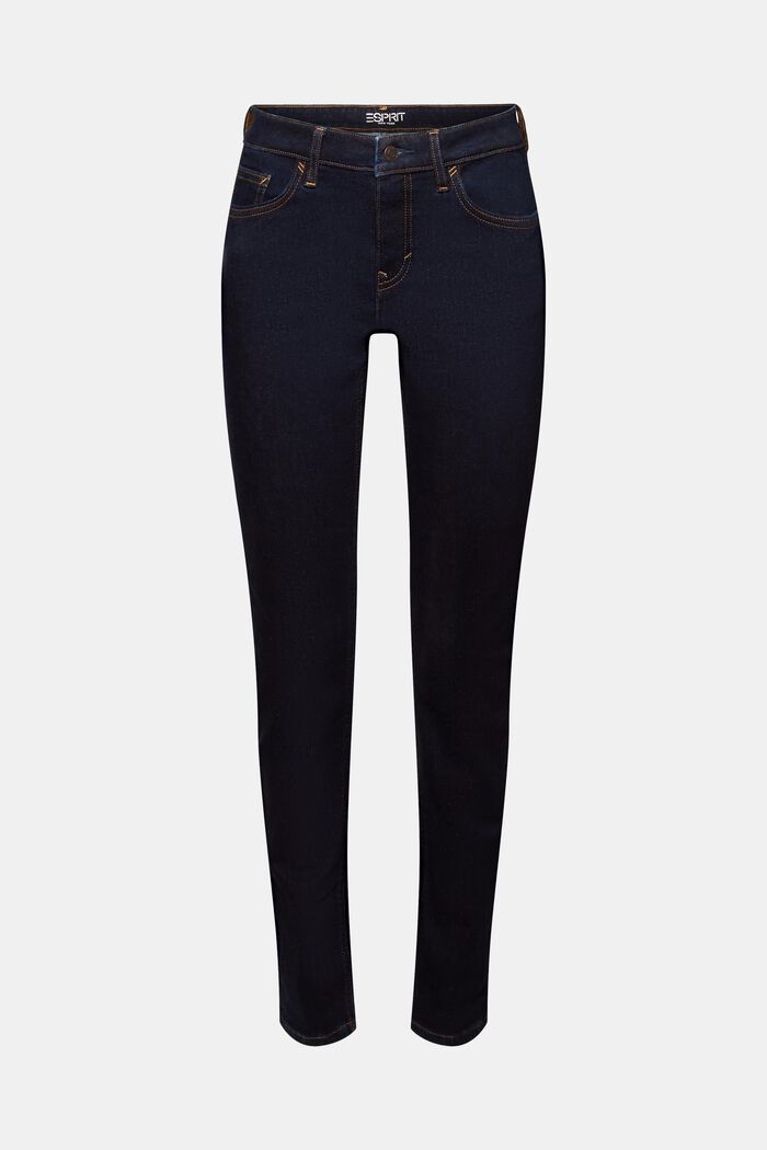 Reciclados: jeans mid-rise slim fit elásticos, BLUE RINSE, detail image number 7