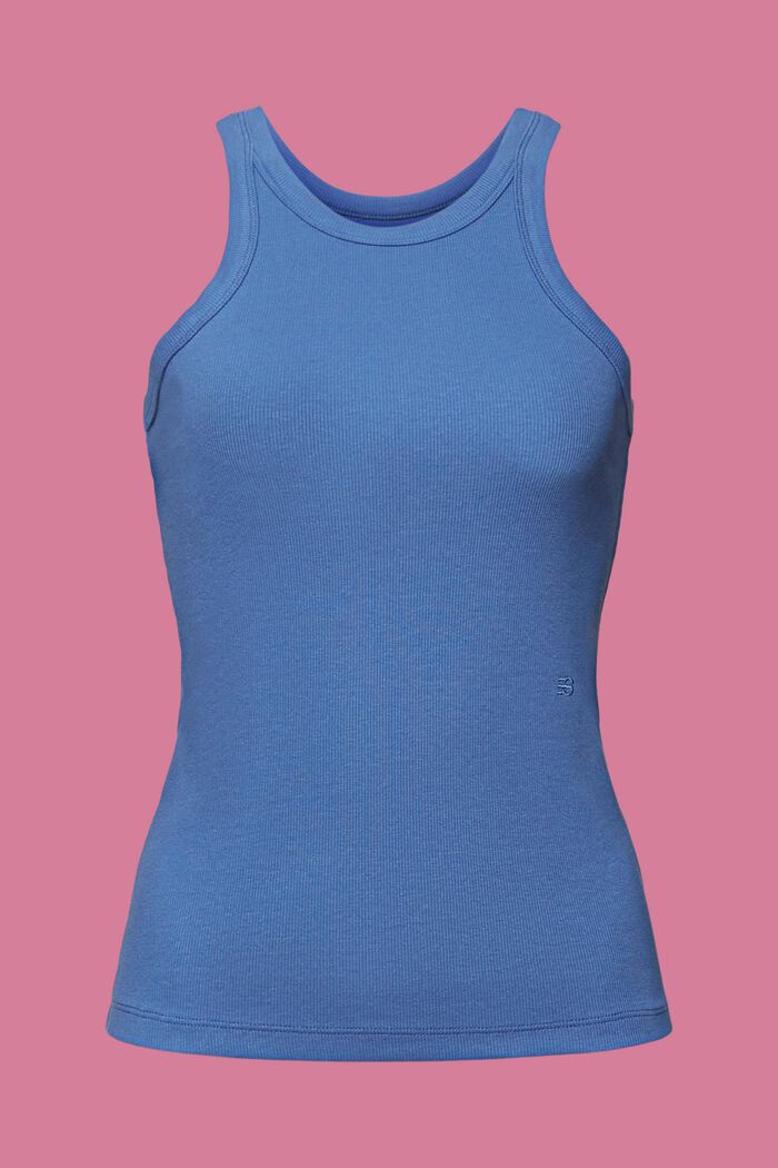 Camiseta de tirantes acanalada, GREY BLUE, detail image number 6