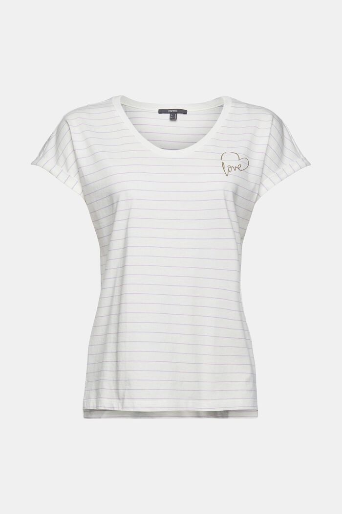 Camiseta en 100 % algodón ecológico, NEW OFF WHITE, detail image number 6