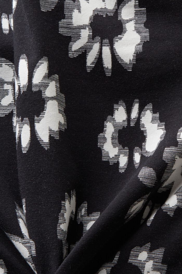 Camiseta estampada de manga larga, BLACK, detail image number 5