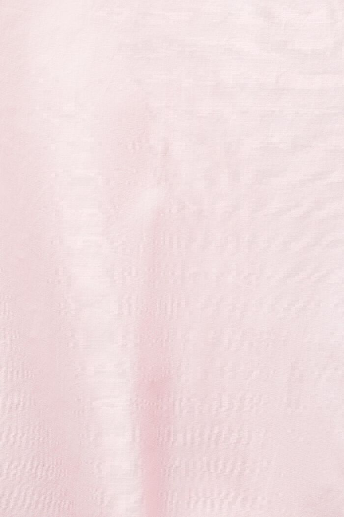 Camiseta de cuello abotonado, popelina de algodón, PASTEL PINK, detail image number 5