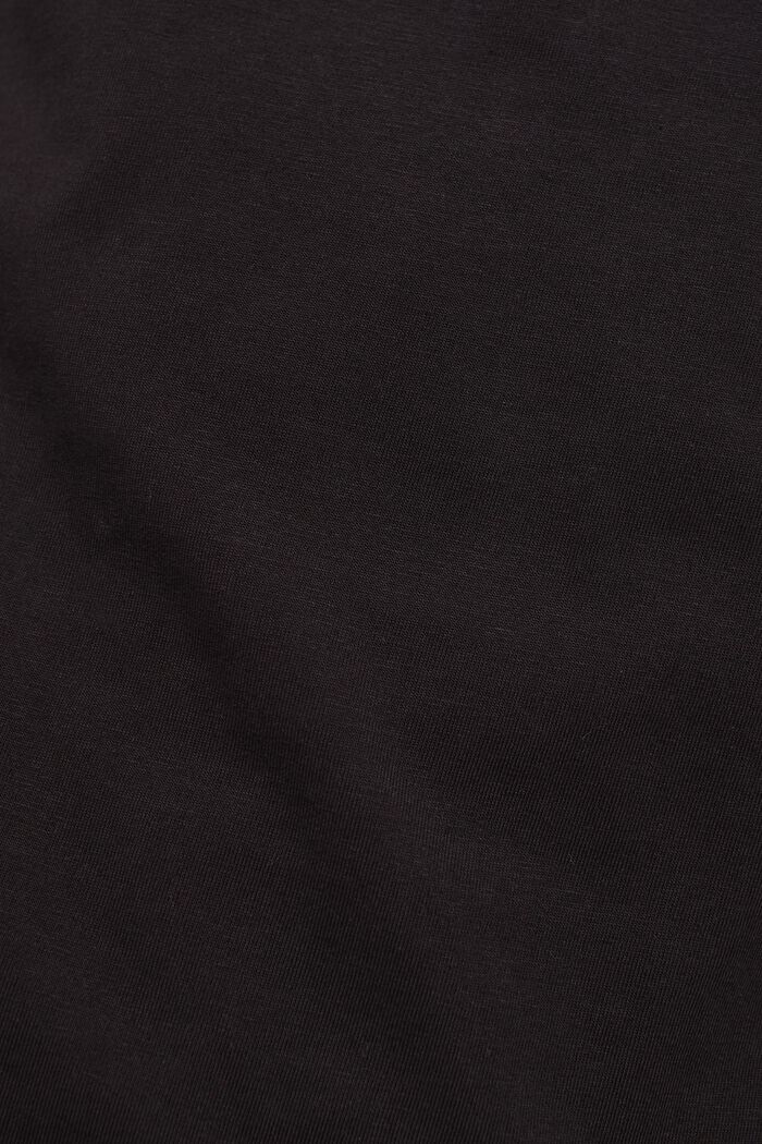 Camiseta de jersey con bordado, 100% algodón, BLACK, detail image number 5