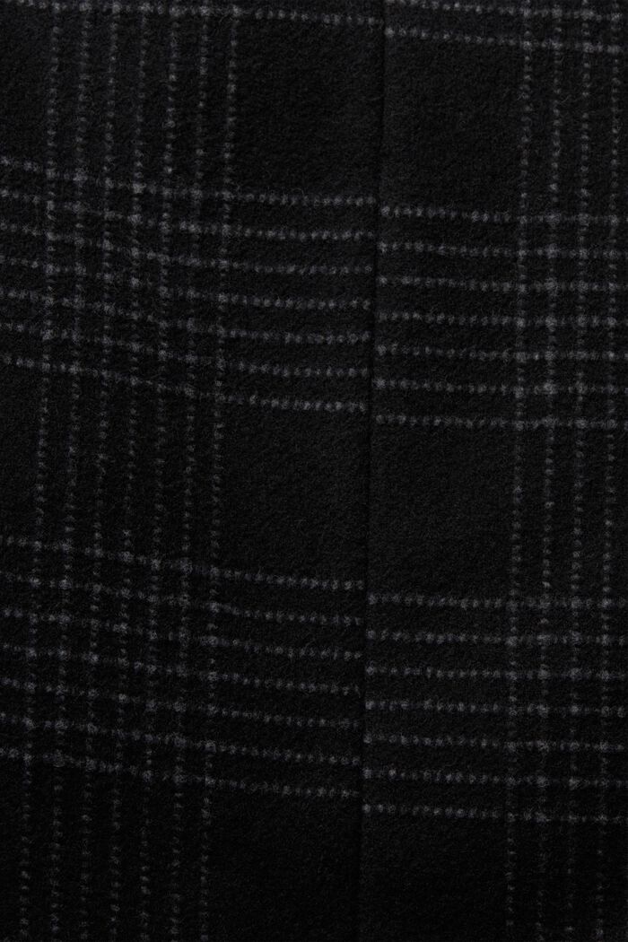 Abrigo acolchado en mezcla de lana con forro desmontable, ANTHRACITE, detail image number 4