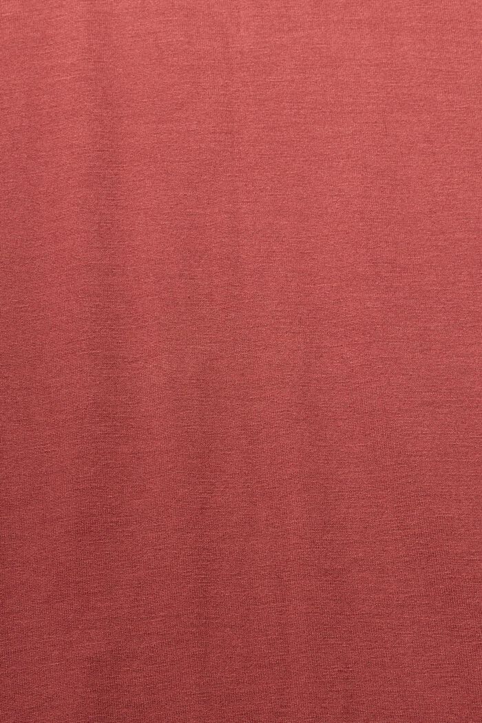 Camiseta con estampado metalizado, LENZING™ ECOVERO™, TERRACOTTA, detail image number 6