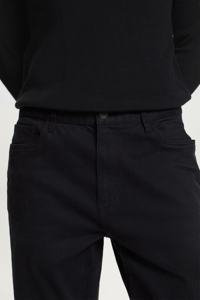 Pantalones clásicos de pernera recta, BLACK, detail image number 2