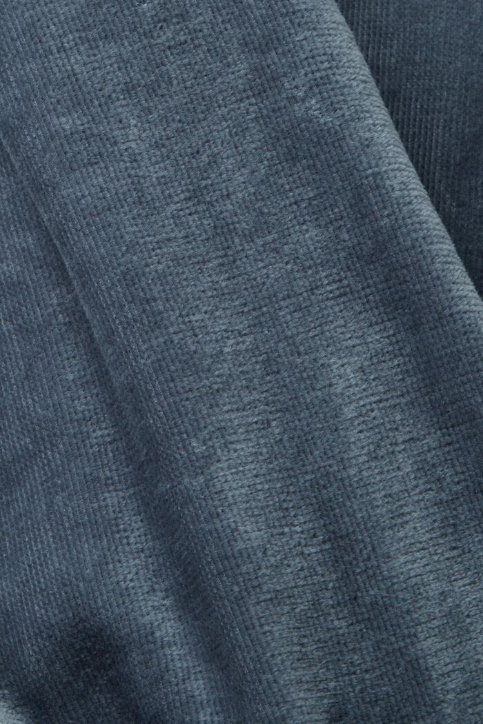 Albornoz de terciopelo, 100% algodón, GREY STEEL, detail image number 3