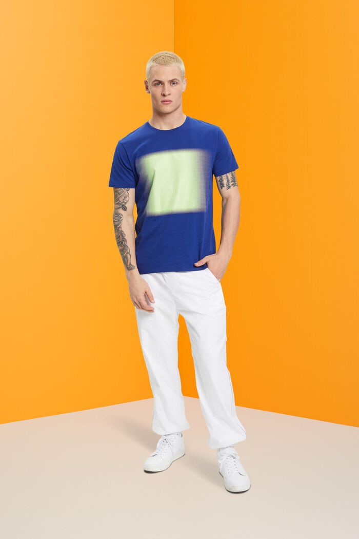 Camiseta de algodón con estampado, INK, detail image number 4