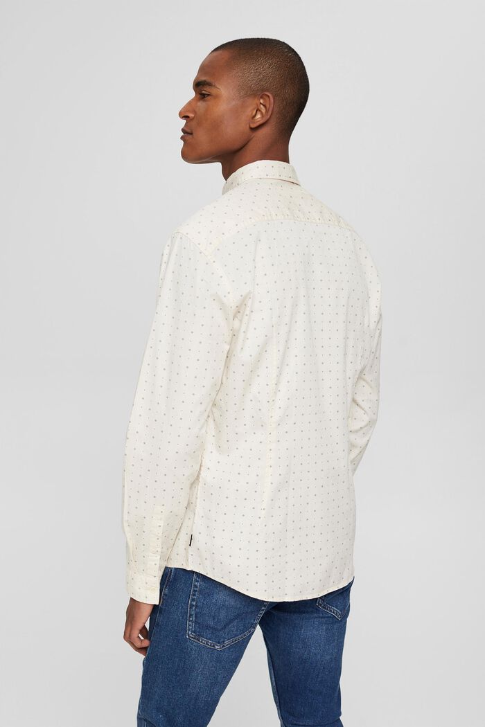 Camisa estampada, en 100% algodón ecológico, OFF WHITE, detail image number 3