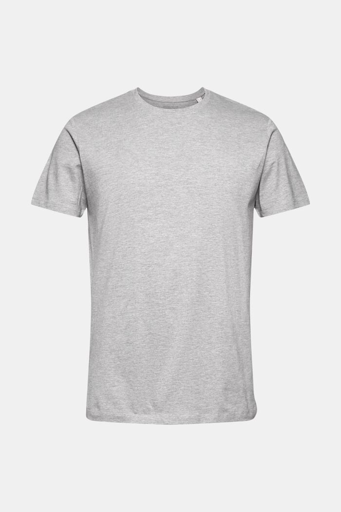 Camiseta de jersey en algodón ecológico con viscosa LENZING™ ECOVERO™, MEDIUM GREY, detail image number 0