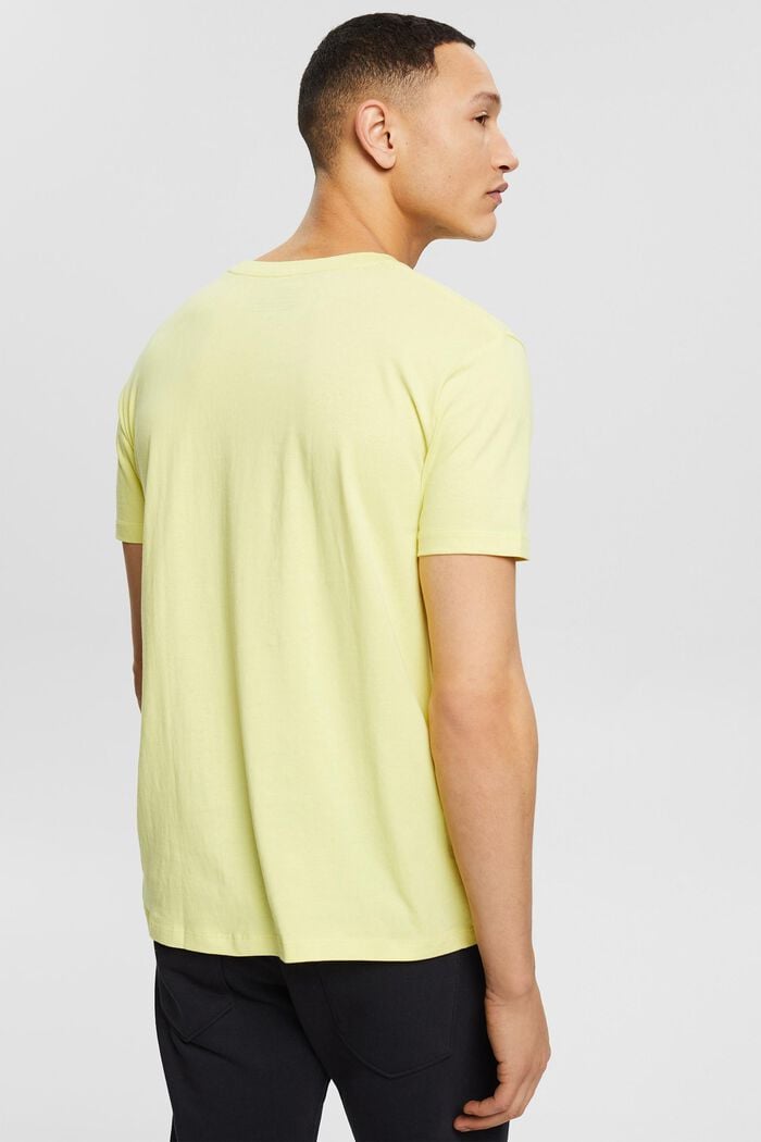 Camiseta de jersey con estampado, 100 % algodón ecológico, NEW YELLOW, detail image number 3