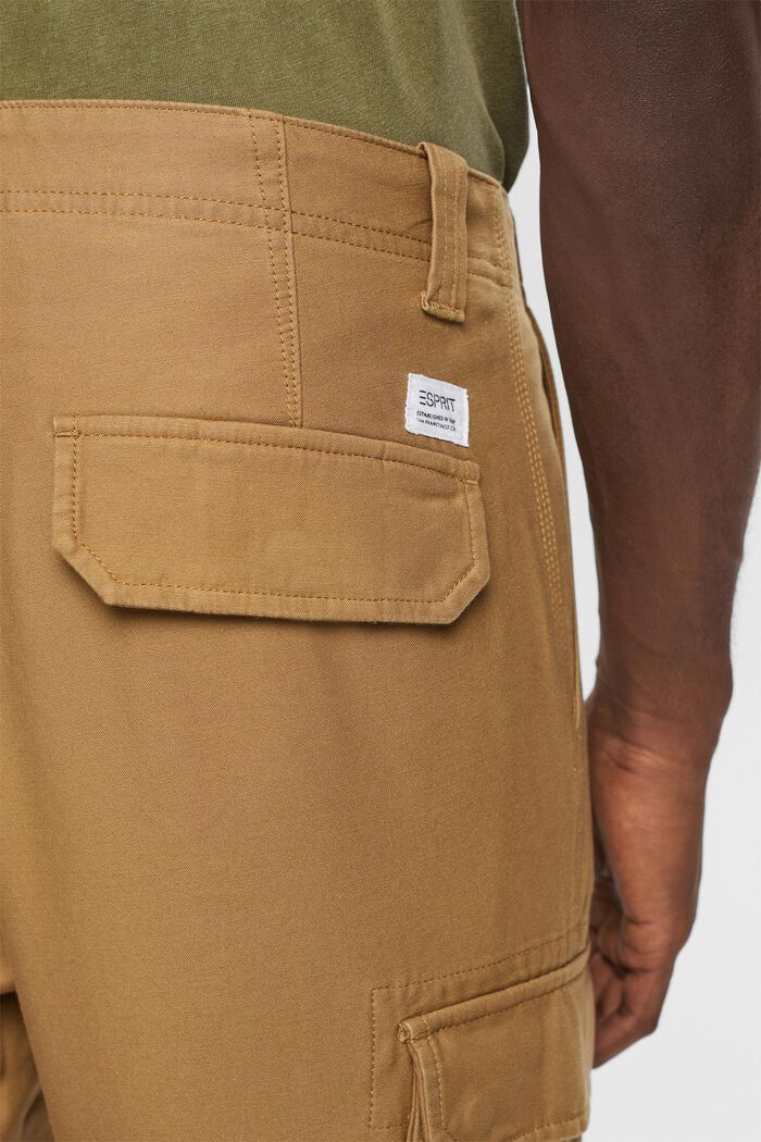 Pantalones cargo de algodón, CAMEL, detail image number 4