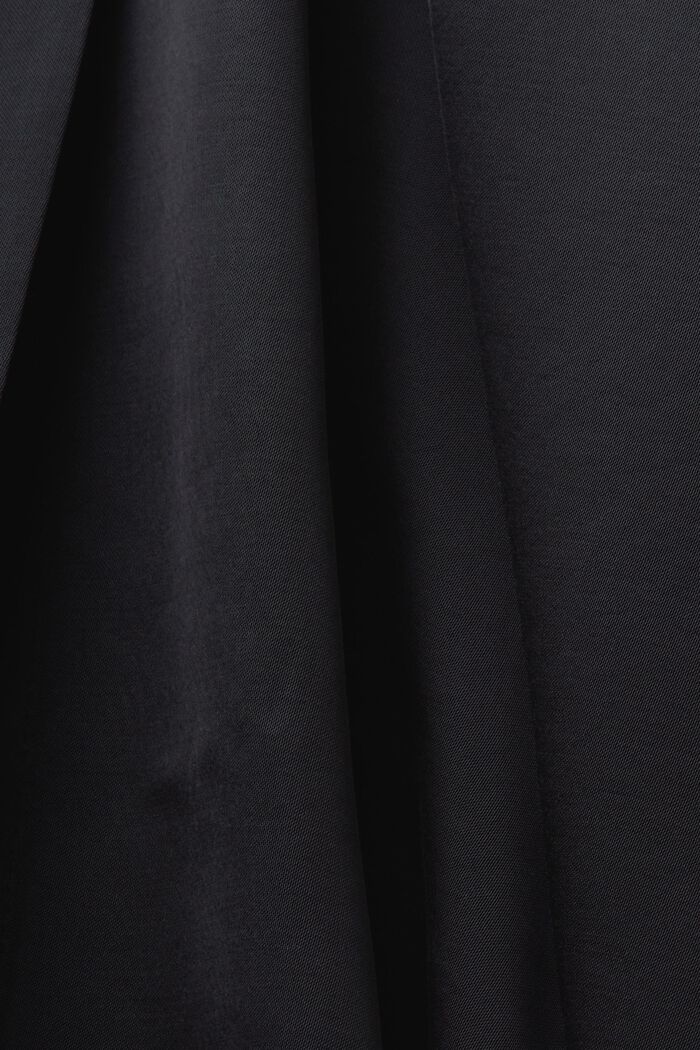 Vestido de satén con lazada, BLACK, detail image number 4