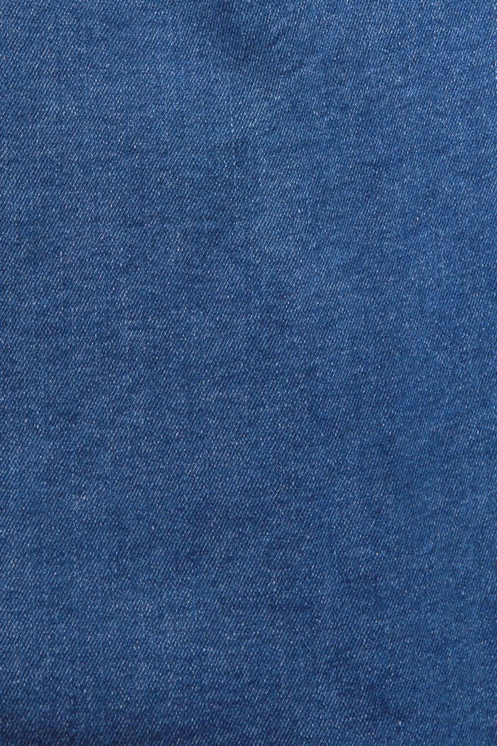 Minivestido vaquero estilo camisa, BLUE MEDIUM WASHED, detail image number 4
