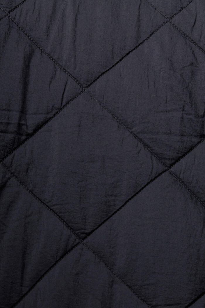 Abrigo acolchado largo con capucha, BLACK, detail image number 5
